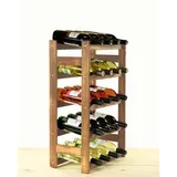 Proregal Weinregal Pinotwine HxBxT 70 x 43 x 25 cm 20 Flaschen Massives Kiefernholz Braun Geölt