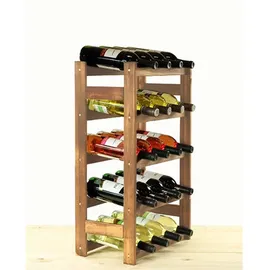 Proregal Weinregal Pinotwine HxBxT 70 x 43 x 25 cm 20 Flaschen Massives Kiefernholz Braun Geölt