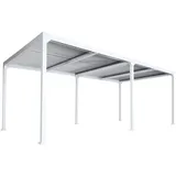 MCW Alu Pergola L41 3,06 x 5,9 m Weiß