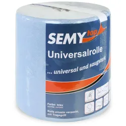 SemyTop Allzweck-Rolle, Innenabwicklung, blau, 2-lagig, Zellstoff - MIDI, 6 Rollen