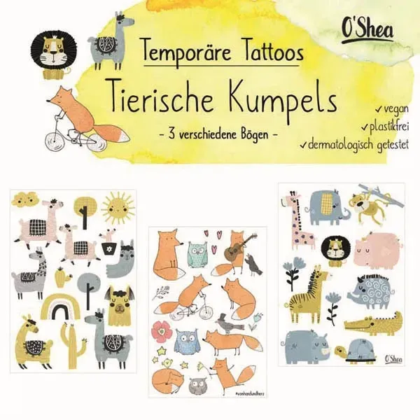 lipfein Tattoos Tierische Kumpels