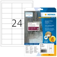 Herma 4582, Weiß, Selbstklebendes Druckeretikett, A4, Laser, Quadratisch, 240