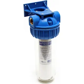 Naturewater NW-BR10B-S 1 Stufen Wasserfilter, 5 μ, 26,16 mm (3/4") Filtereinsatz, Ø60 mm PP Kartusche, Filter Wandhalterung, Filterschlüssel, Sedimentfilter