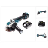 Makita DGA 519 M1 Akku Winkelschleifer 18 V 125 mm Brushless X-Lock + 1x Akku 4,0 Ah - ohne Ladegerät