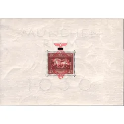 Briefmarkenblock Deutsches Reich - 4. Rennen um "Das Braune Band", Michel-Nr.: Block 10, postfrisch