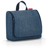 Reisenthel toiletbag XL Twist Blue - praktischer Kulturbeutel mit Haken, wasserabweisendes Material