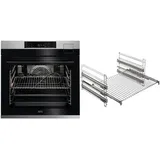 AEG BSE798M3V3 (edelstahl/cleanste) Elektro-Backofen mit Dampfgarer