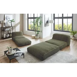 Home Affaire XXL-Sessel "Pia", grün, B:83cm H:80cm T:95cm, Sessel, Loungesessel in Megacord, 2 Größen, Schlaffunktion und Pouf-Funktion