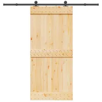 vidaXL Narvik rechts 95 x 210 cm Braun/Schwarz