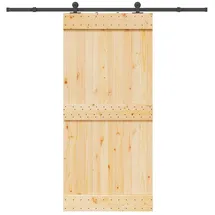 vidaXL Narvik rechts 95 x 210 cm Braun/Schwarz