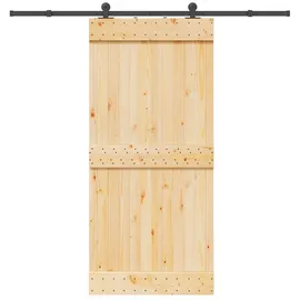 vidaXL Narvik rechts 95 x 210 cm Braun/Schwarz