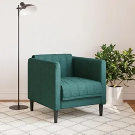 vidaXL Sessel Dunkelgrün Stoff 57,8 x 74,5 x 78,1 cm Grün