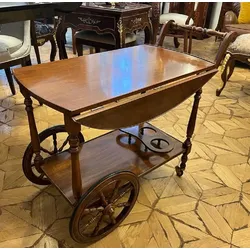 Casa Padrino Luxus Jugendstil Servierwagen Braun - Hotel Trolley - Restaurant Trolley - Gastronomie Trolley - Hotel Accessoires - Restaurant Accessoires - Gastronomie Accessoires - Jugendstil Möbel