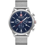 Swiss Military Hanowa Armbanduhr Chrono Classic II Silber, (Chronograph, 45 mm)