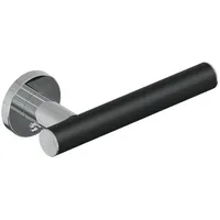 Evenes Papierrollenhalter Elida Plus, schwarz matt Chrom BxHxT:190x32x87mm