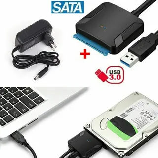 SATA zu USB Kabel USB 3.0 zu Festplattenadapter Konverter für 2,5 3,5 Zoll Festplatte HDD