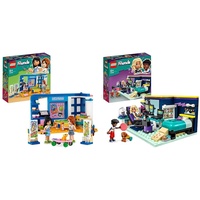 LEGO 41739 Friends Lianns Zimmer, Mini-Spielzeug zum Thema Kunst & 41755 Friends Novas Zimmer Gaming Spielzeug mit Zac Mini-Puppe und Pickle der Hund, kleine Geschenke für Kinder ab 6 Jahren