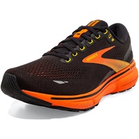 Brooks Ghost 15 Sneaker, Schwarz Gelb und Rot, 42.5