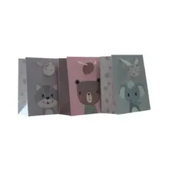 Geschenktragetasche Kind pastell sortiert PBS 55024 23x18x10cm