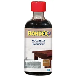 BONDEX Holzbeize, 0,25l, flüssig, verarbeitungsfertig, Teak Gelblich
