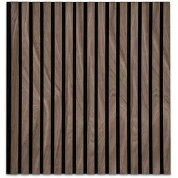 KARAT Akustikpaneel für Angenehme Raumakustik in Holzoptik 60 x 60 cm Black Walnut