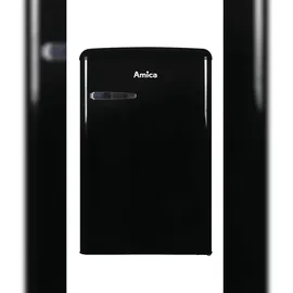 Amica KS 15614 S Retro-Kühlschrank (108 l, 860 mm hoch, Schwarz)