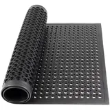 Floordirekt Gummi-Lochmatte 90 x 150 cm Schwarz