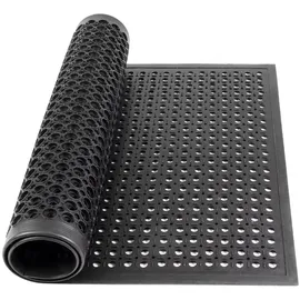 Floordirekt Gummi-Lochmatte 90 x 150 cm Schwarz