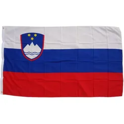 Flagge Slowenien 90 x 150 cm Fahne mit 2 Ösen 100g/m2 Stoffgewicht Hissflagge Hissen