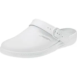 Abeba Berufsschuhe EN 20347:2012 OB Clog Gr.40 weiß Leder m.Fersenriemen Abeba