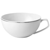 Rosenthal Tasse TAC Gropius Platin Tee-Obertasse, Porzellan silberfarben|weiß