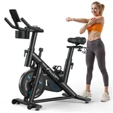 Merach Heimtrainer Fahrrad schwarz