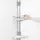Oxo GOOD GRIPS "Teleskop-Duschregal aus Aluminium", silberfarben, B:9,5cm H:160,5cm T:30,5cm, Aluminium, Regale, schnell ausziehbar