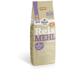 Bauckhof Reismehl Vollkorn glutenfrei Demeter