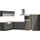 kochstation Winkelküche L-Form 220 cm grau