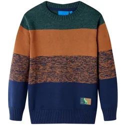 Kinderpullover Gestrickt Mehrfarbig 128 – Weich & stylisch - 128