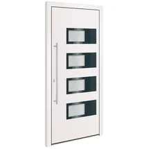 vidaXL Haustür rechts 110 x 210 cm weiß