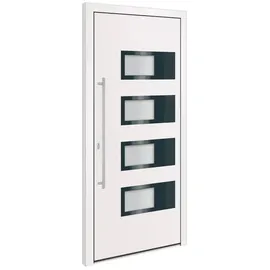 vidaXL Haustür rechts 110 x 210 cm weiß