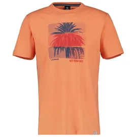 LERROS T-Shirt »LERROS Rundhals T-Shirt mit Fotoprint«, orange