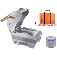 SKOTTI OUTDOOR 2.0 Gasgrill inkl. gratis Tasche + CAP Deckel + CA500-N 500g Ventil-Gas-Kartusche