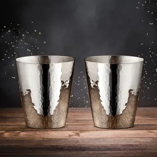 Robbe & Berking Martelé Gin-, Wasser- und Weinbecher 90g versilbert 2er-Set