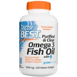 Doctor's Best Purified & Clear Omega-3 Fish Oil 1000 mg Softgels 120 St.