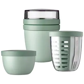 Mepal Ellipse Lunchpot, Fruitpot und Snackpot 3er Set Nordic Sage