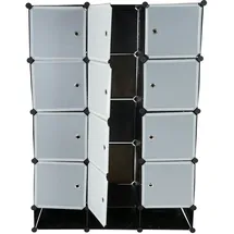 Mendler Regalsystem Sydney T306 Steckregal 37x37x47cm Schwarz
