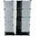 Mendler Regalsystem Sydney T306 Steckregal 37x37x47cm Schwarz