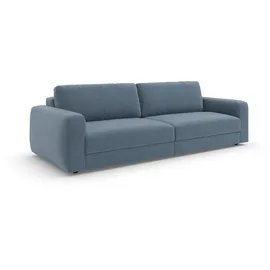 TRENDMANUFAKTUR Big-Sofa "Bourbon, Designsofa, Mega Sofa mit tollem Sitzkomfort, Breite 264cm", blau (blau horizon), B:264cm H:84cm T:111cm, 100% Polyester, Sofas, Big-Sofa, mit extra hohem Sitzkomfort, in trendigem Cord Bezug erhältlich