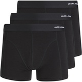 JACK & JONES Boxershorts, in Schwarz im 3er-Pack, Black, L