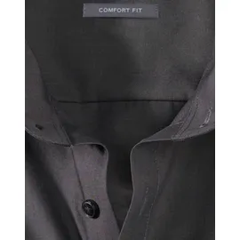 Olymp Businesshemd OLYMP Luxor, comfort fit, Herren, Gr. 45, Normaler Arm, anthrazit, 100% Baumwolle, Hemden,