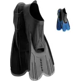 Cressi Agua hochwertige Schwimmflossen, Flossen zum Schwimmen und Schnorcheln, unisex, schwarz/silber, 39/40 (5/6)