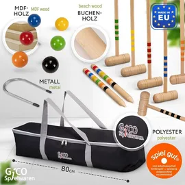 Gico Krocketspiel für 6 Spieler 3226